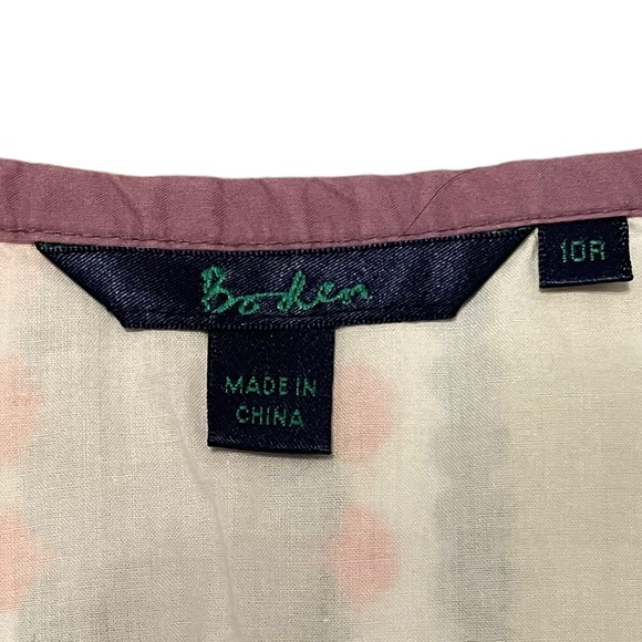 Boden Pleated A-Line Flare Circle Dots Mini Skirt Size 10 - Picture 3 of 4